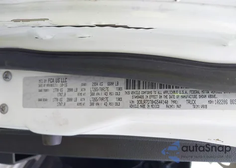 2017 Ram 1500 Tradesman 4X4 8' Box z USA, uszkodzony, nr VIN 3C6JR7DT8HG544140